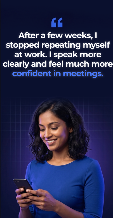 Customer confidence testimonial creative