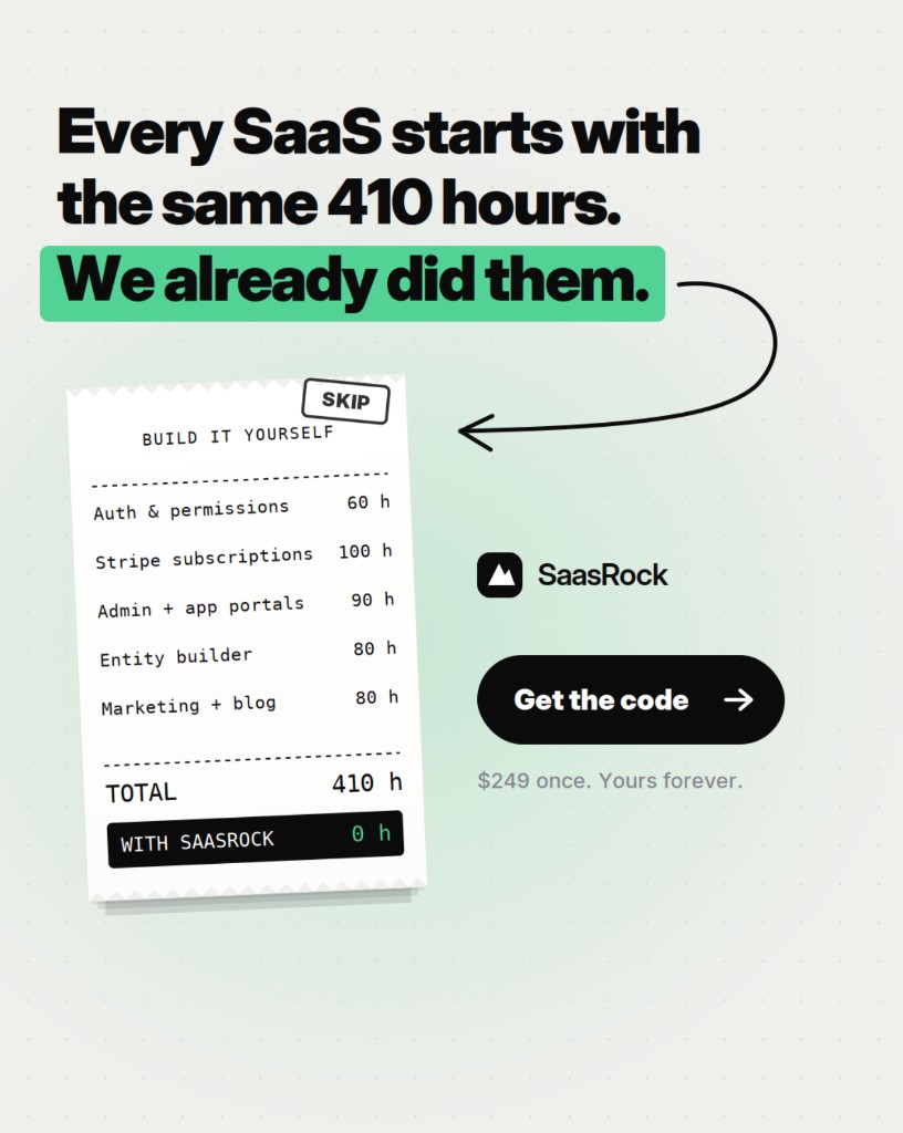 Saasrock campaign creative